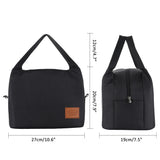 Insulated Canvas Lunch Bag for Men Women Kids