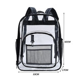 Transparent School Bag Waterproof Backpack Large Capacity Clear Backpack