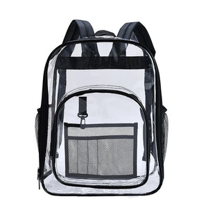 Transparent School Bag Waterproof Backpack Large Capacity Clear Backpack