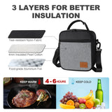 Insulated Lunch Bag for Women Men Kids, Portable Thermal Cooler Tote