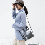 Crocodile Pattern PVC Handbag Composite Bag Sweet Shoulder Bags