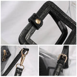 Crocodile Pattern PVC Handbag Composite Bag Sweet Shoulder Bags