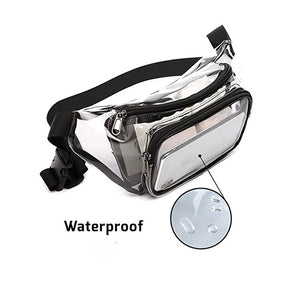 Transparent Waterproof PVC Waist Bag for Women Girl Fanny Packs Casual Travel