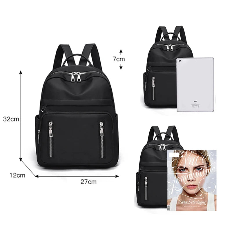 Vintager Women Soft Casual Backpack Shoulder Bag Large Capacity School