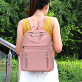 Vintager Women Soft Casual Backpack Shoulder Bag Large Capacity School