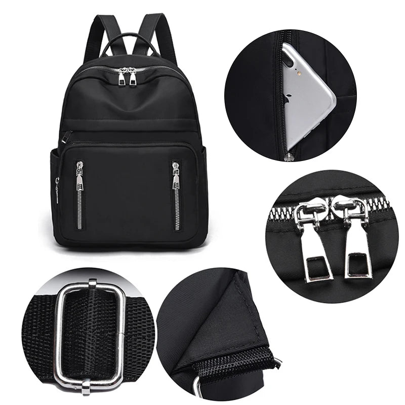 Vintager Women Soft Casual Backpack Shoulder Bag Large Capacity School