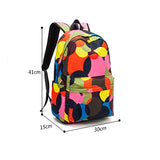 Colorful Print School Bag Female Backpack Large Capacity