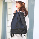 Waterproof Oxford Women Backpack Nylon Travel Backpack Solid School Bag