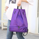 Waterproof Oxford Women Backpack Nylon Travel Backpack Solid School Bag