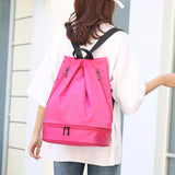 Waterproof Oxford Women Backpack Nylon Travel Backpack Solid School Bag