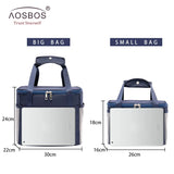 Large Capacity Insulated Lunch Bag Thermal Tote Cooler Picnic Box