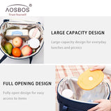 Large Capacity Insulated Lunch Bag Thermal Tote Cooler Picnic Box