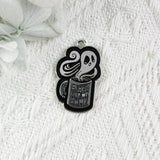 10pcs Punk Tarot Card Enamel Charms DIY Halloween Pendants