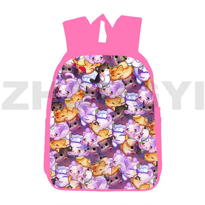 Aphmau 3D Anime School Backpack Pink Cat Travel Bag