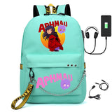 Aphmau Laptop USB Bag Canvas Shoulder Backpack
