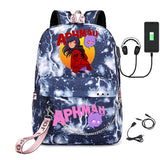 Aphmau Laptop USB Bag Canvas Shoulder Backpack