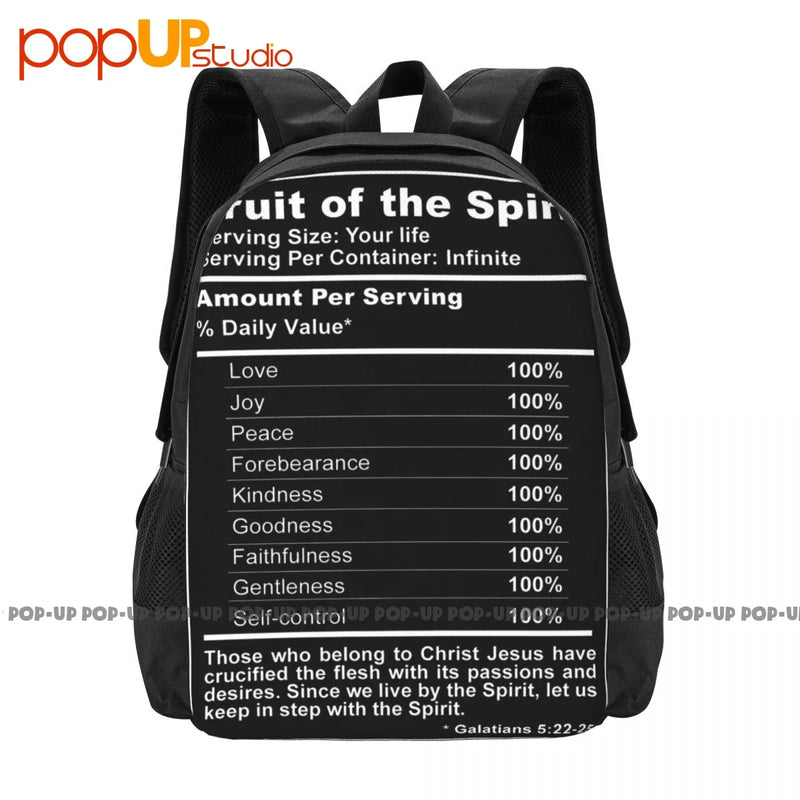 Jesus Love Peace Christian Backpack Large Capacity Bookbag