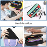 Aqua Retro Cassette Tape Pen Box Student School Anime Zipper Pen Bag