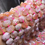 Aquamarine Morganite Rhodochrosite Cherry Agate Gemstone Beads 15mm Faceted Bulk