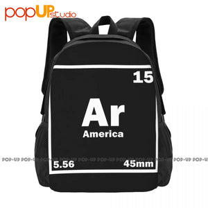 AR-15 5.56 Pro Gun Backpack Gym Tote Bag