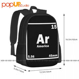 AR-15 5.56 Pro Gun Backpack Gym Tote Bag