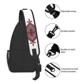 Arabic Palestinian Tatreez Cross Embroidery Sling Chest Bag Art Shoulder Crossbo