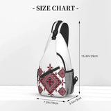 Arabic Palestinian Tatreez Cross Embroidery Sling Chest Bag Art Shoulder Crossbo