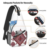 Arabic Palestinian Tatreez Cross Embroidery Sling Chest Bag Art Shoulder Crossbo