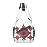 Arabic Palestinian Tatreez Cross Embroidery Sling Chest Bag Art Shoulder Crossbo