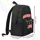 Archery Life Large Capacity Backpack Bookbag Swimming Gym Tote Bag