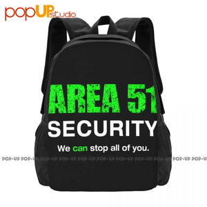 Area 51 Security Large Capacity Backpack School Gym Tote Bag
