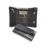Real Leather Key Wallet Solid Colors Key Organizer Key Holder