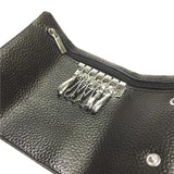 Real Leather Key Wallet Solid Colors Key Organizer Key Holder