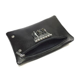 Real Leather Key Wallet Solid Colors Key Organizer Key Holder