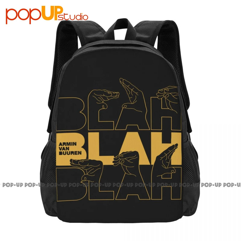 Armin Van Buuren Blah Blah Blah Trance Music Backpack Large Capacity