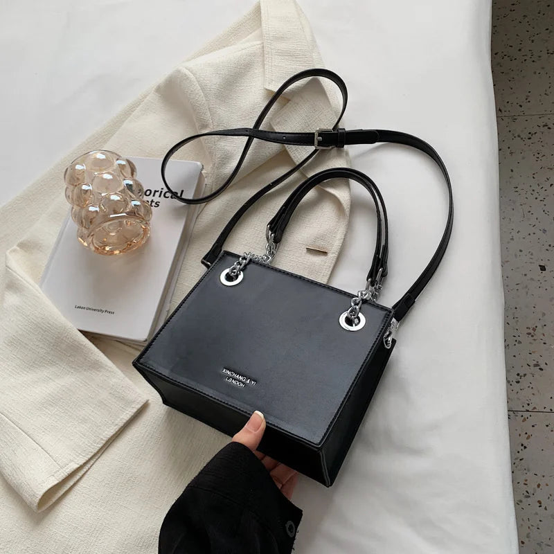Armpit Small Square Bag Women's Bag Texture Chain Diagonal Handbag