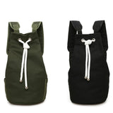 Army Green Teen School Backpack Casual Men Canvas Travel Rucksack