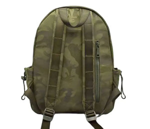 Men's Army Green Camo Nylon Backpack