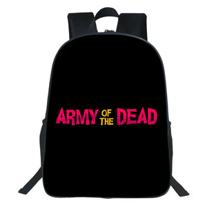 Army Of The Dead Backpack Schoolbag Boy Girl Bag Travel Horror Movies Cosplay