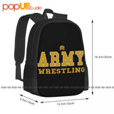 Army Wrestling Backpack Large Capacity Bookbag Softback Gymnast Bag