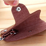 1Pc Leather Key Chain Accessory Pouch Bag Wallet Case Key Holder