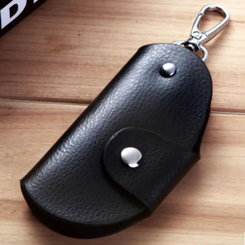 1Pc Leather Key Chain Accessory Pouch Bag Wallet Case Key Holder