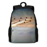 Arrows In Flight Teen College Student Backpack Laptop Travel Bags Red