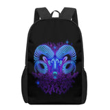 12 Constellations 3D Print School Backpack for Boys Girls Teenager Kids Book Bag