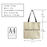 Abstract Mountain & Water Landscape Tote Bag - Customizable School Teacher Gift