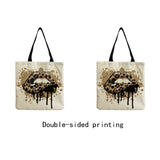 Art Eye Printed Tote Bag Eco Friendly High Capacity Shopping Bag