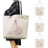 Minimalist Eco Reusable Shopping Bag Girl School Tote Bags Women