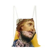 Art Oil Painting Print Backpack Girls Drawstring Bag Travel Backpack