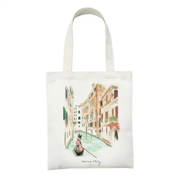 Art Print Shopping Bag Handbag Bolsa de Tela Recycle Bag Shopper Bag