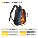 Violin Pattern School Bag for Girls Music Note Elementary School Backpack